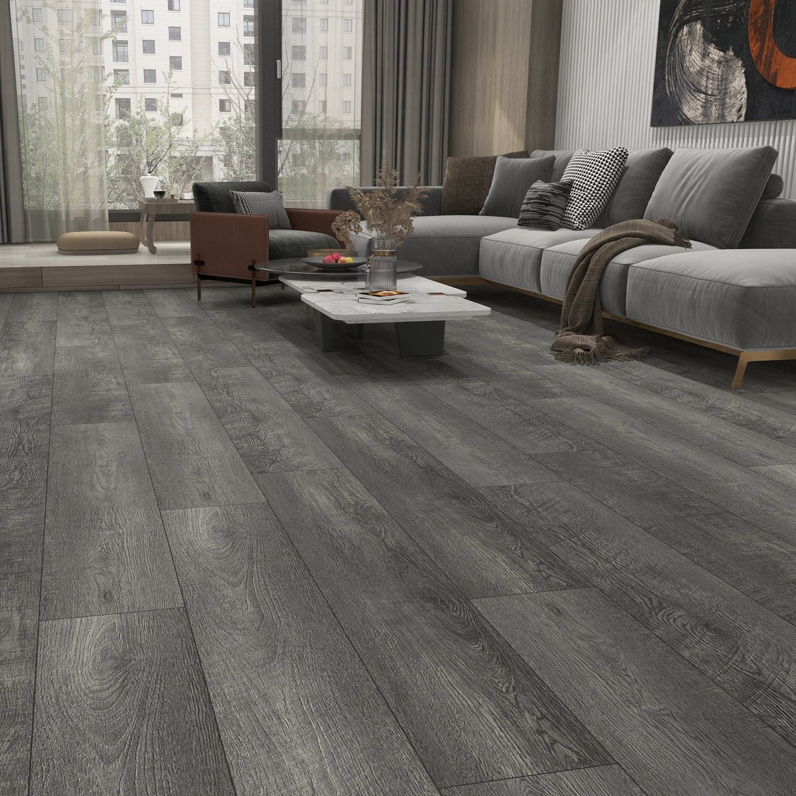 8mm Ash Cleave SPC Hybrid Flooring (Price per m²)