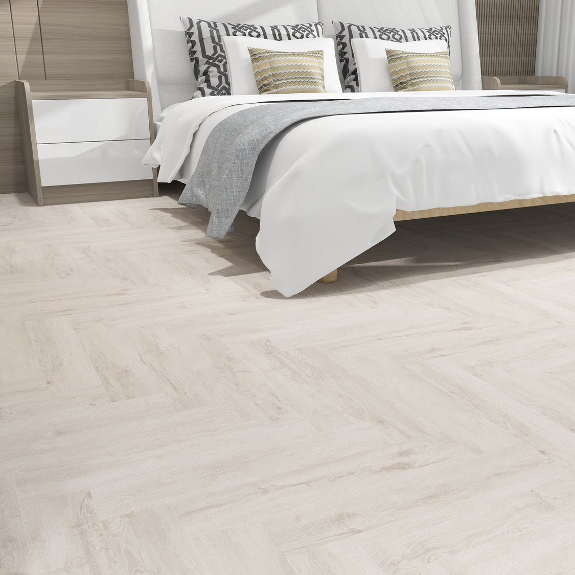 8mm SPC Herringbone Cherry Rose (Price per m²)